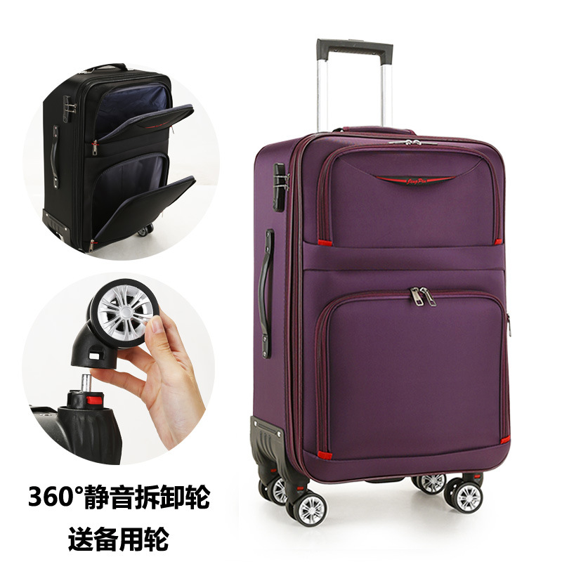 Student canvas luggage case male 26 inch large capacity password box 24 suitcase female suitcase 28 inch soft box
