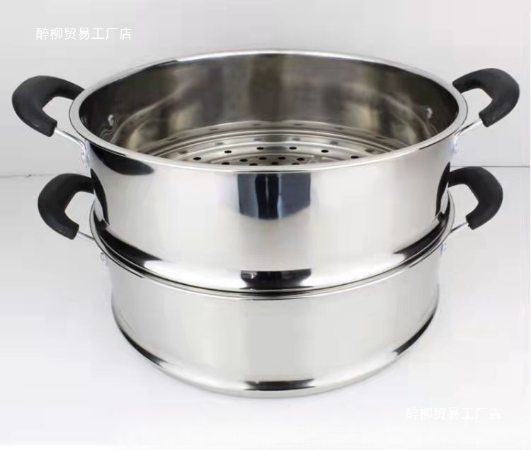 Steamed cage drawer steamed grid plus high thick stainless steel…