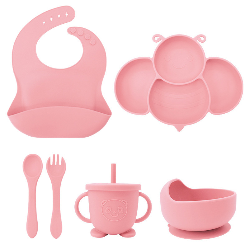 Bee Baby Plate Plate División Plate Baby Chuck Plate Plate Pla