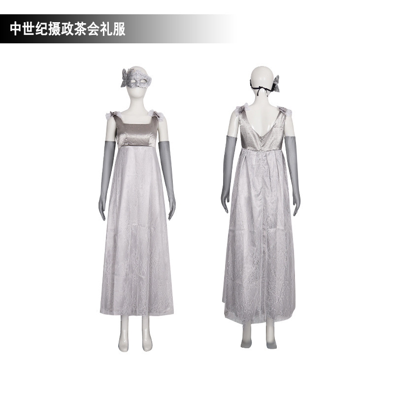 In-Stock Bridgerton Season 4 Cosplay Costume Vintage Dress Long Gown Lace-Up Dress Set In-Stock Bridgerton Season 4 Cosplay Costume Vintage Dress Long Gown Lace-Up Dress Set