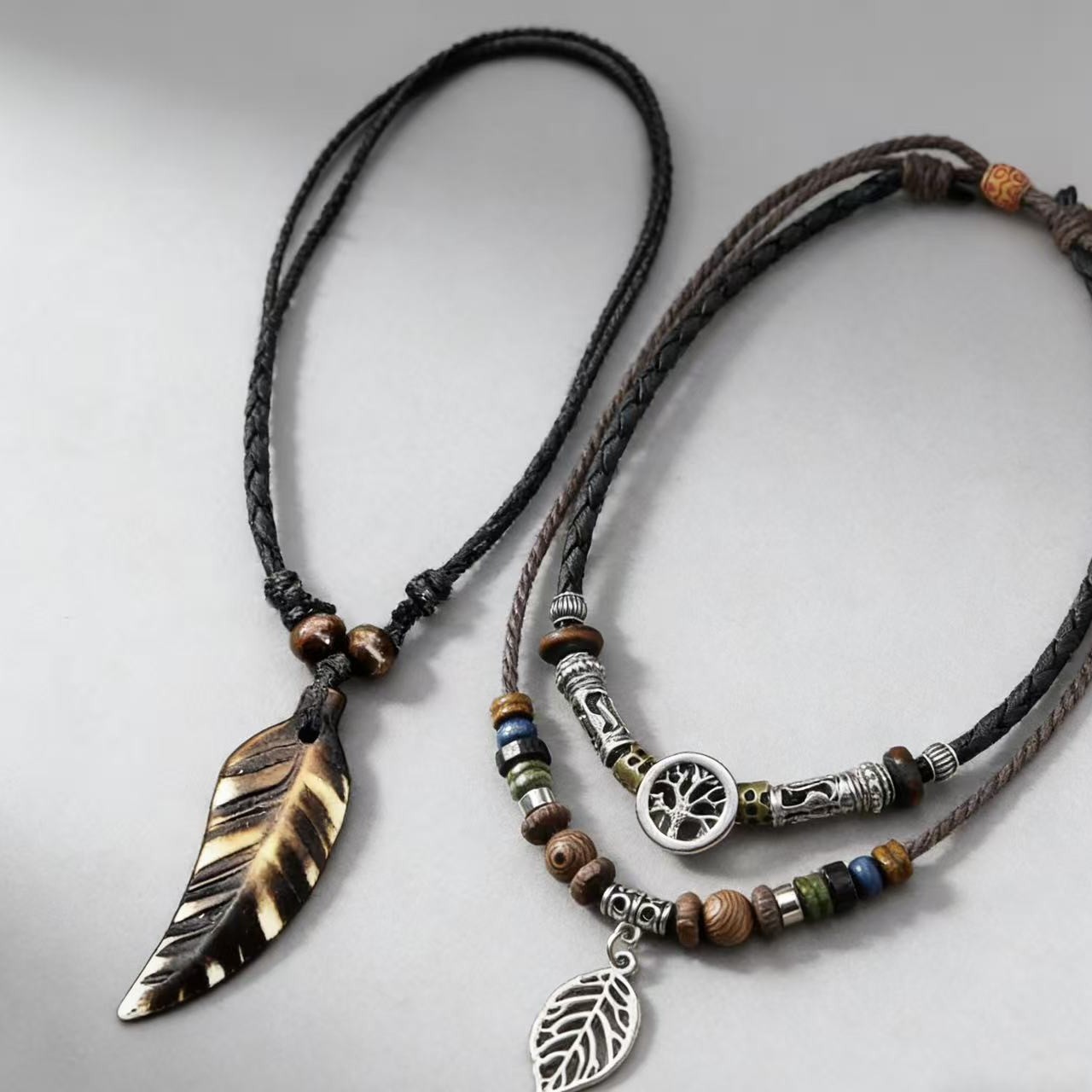 European And American New Style Turquoise Beaded Fashion Trend Men's Leather Cross-Border Hot Selling Multi-Layer_voghion.com