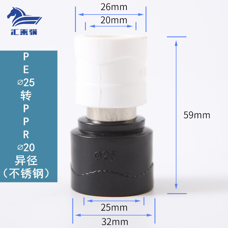 Núcleo de acero inoxidable PE25 a PPR20