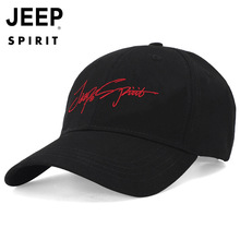 JEEP SPIRIT新款男士棒球帽鸭舌帽可调节遮阳透气男款时尚休闲帽