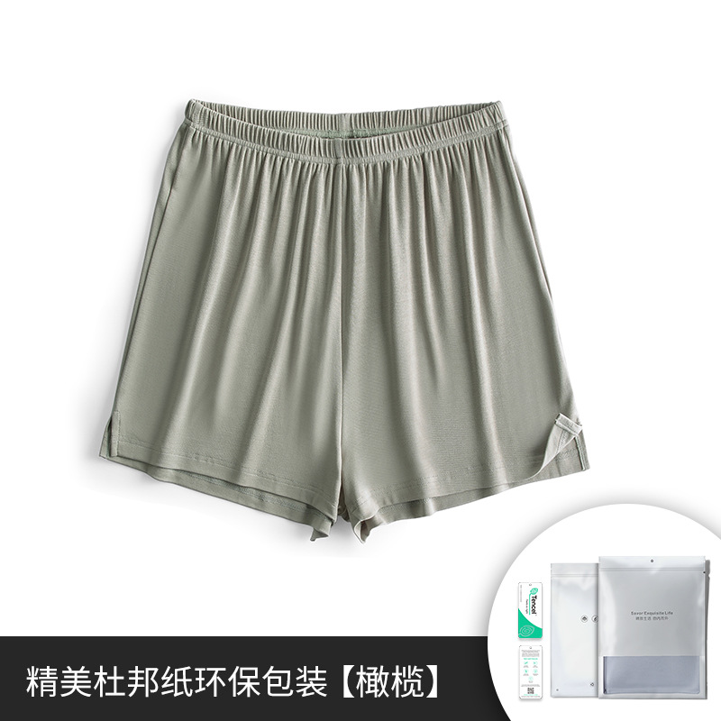 60 unidades de pantalones cortos de mujer de primavera y verano de modal de doble cara, pantalones deportivos informales de cintura alta, pantalones de seguridad de punto, ropa exterior, pijamas cómodos