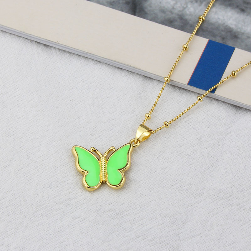 European and American Ins Cross-Border New Arrival Butterfly Necklace Womenu0027s Foreign Trade in S