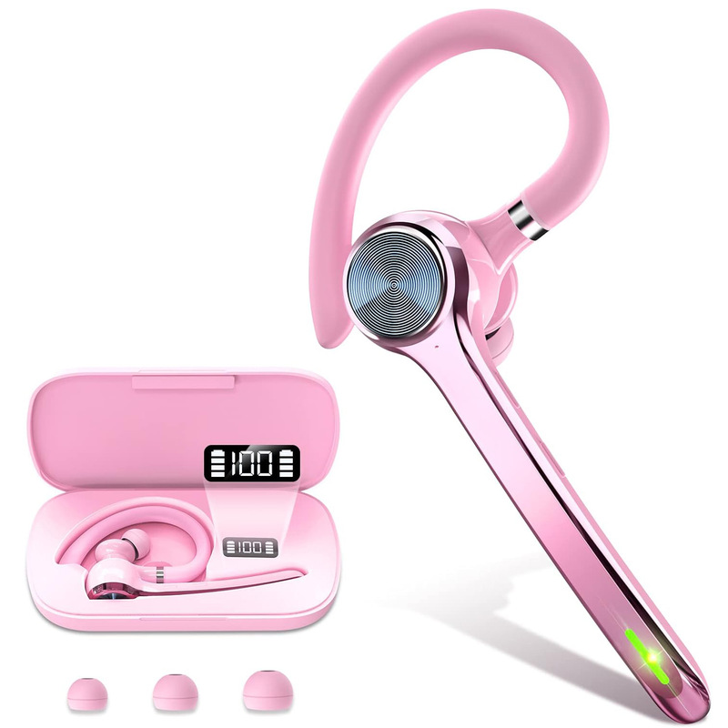 Cross-Border Amazon Best-Selling Business Ear-Hook Bluetooth Headset with 500Mah Charging Case and Wireless Hands-Free Microphone Cross-Border Amazon Best-Selling Business Ear-Hook Bluetooth Headset with 500Mah Charging Case and Wireless Hands-Free Microphone