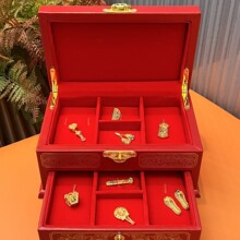 婚庆九宝黄金嫁妆喜庆聘礼结婚传家宝（因金价波动具体价格私聊）