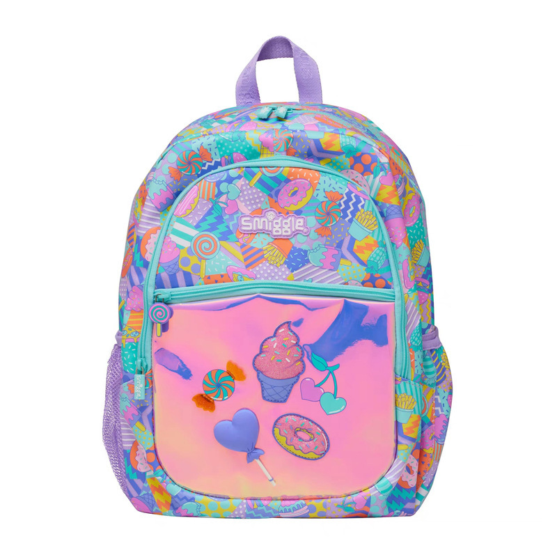 Smiggle grande kt Stitch mochila de gran capacidad de descompresión de doble hombro de dibujos animados