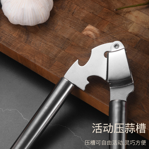 Stainless steel garlic press multifunctional manual garlic peeler garlic masher kitchen gadgets