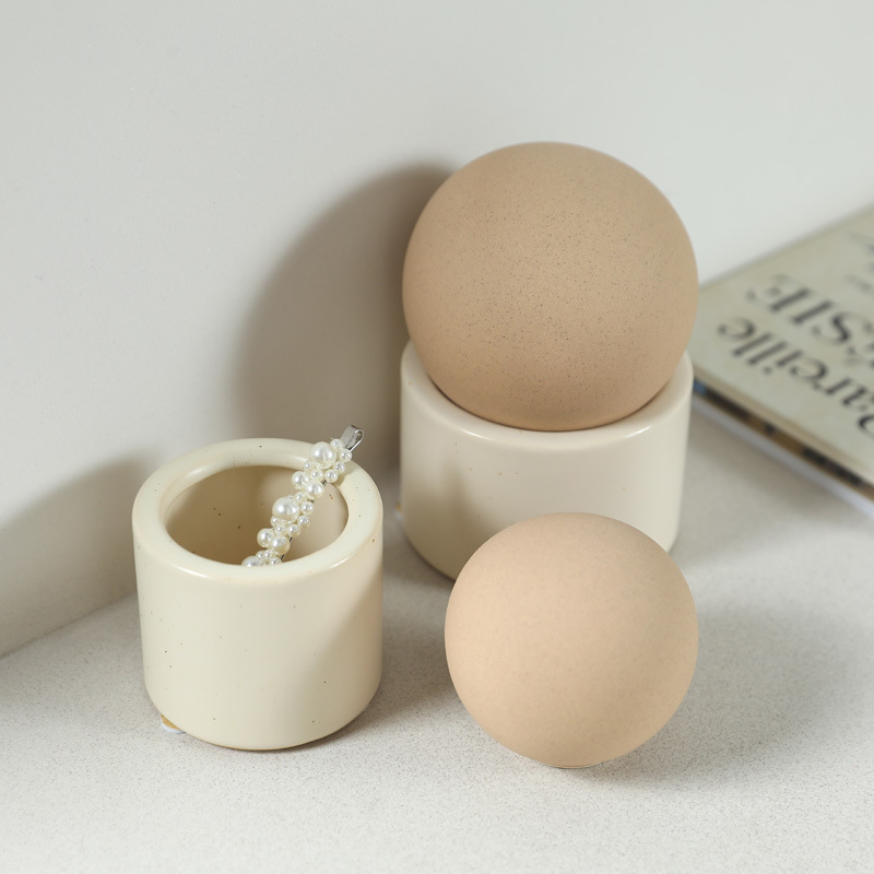 Tanque de almacenamiento de cerámica nórdica moderna, tanque de almacenamiento, frasco decorativo, tocador, joyero, expansión, contenedor de piedra fragante, decoración