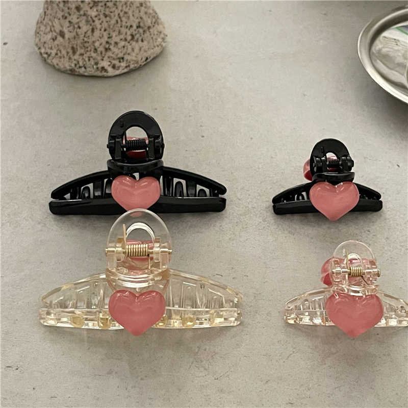 10g Weight Fashion Women'S Heart Shape Arylic Hair Claws