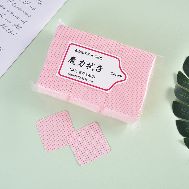 Lavado de uñas de algodón, removedor de uñas, pegamento para pestañas, algodón limpio, algodón para uñas, algodón para uñas, pegamento para la boca de la botella, algodón para uñas, algodón para uñas