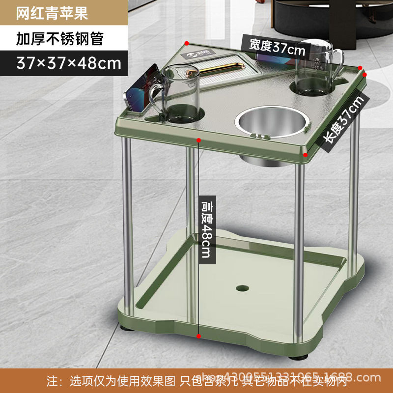 Mesa de mahjong, mesa de centro, estante de té, sala de ajedrez y cartas, mesa de café pequeña junto a la máquina de mahjong, cenicero, estante para vasos de agua, mesa de té de la casa de mahjong