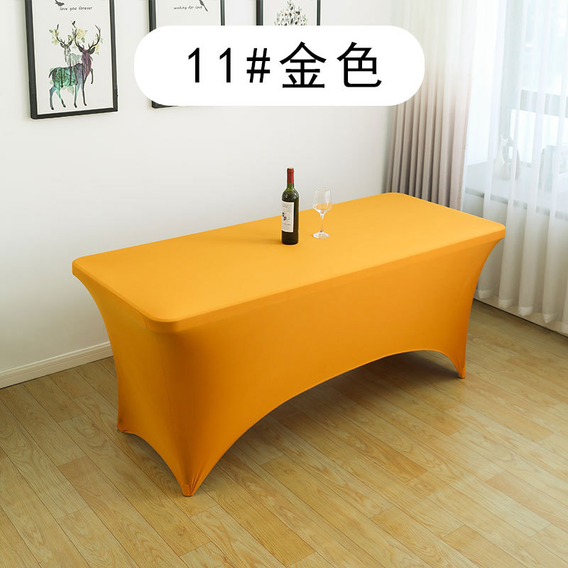 Cubierta de mesa elástica americana 4FT6FT para actividades de boda al aire libre Cubierta de mesa de cóctel de comercio exterior blanca y negra elástica rectangular