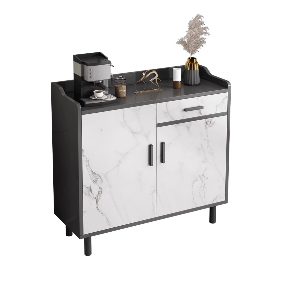 Gabinete de té, armario de comedor contra la pared, armario de almacenamiento integrado, armario de almacenamiento de sala de estar, armario de comedor, armario de preparación de la oficina, armario de té