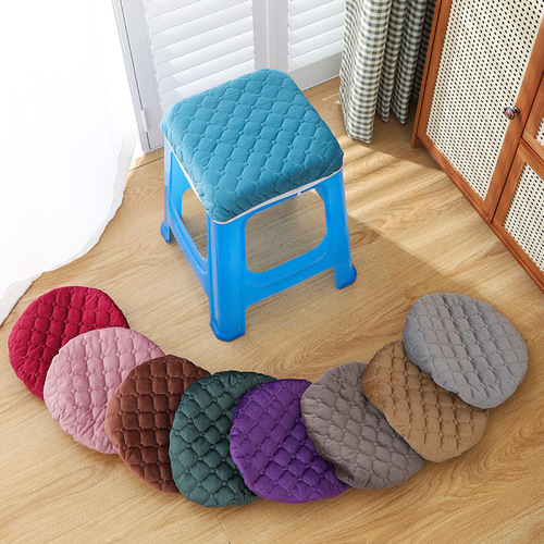 Square stool cushion with interlocking thickened plastic chair cover, simple and comfortable, all-season universal restaurant square stool pad