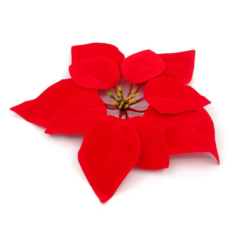 Flores de Navidad decoraciones de flores de Navidad guirlandas regalos de Navidad árbol de Navidad colgante joyas