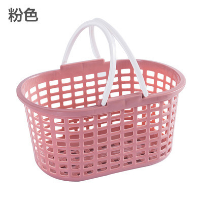 Cesta de almacenamiento de baño cesta de baño de plástico portátil cesta de lavado cesta de fresa hueco de verduras y frutas cesta de almacenamiento