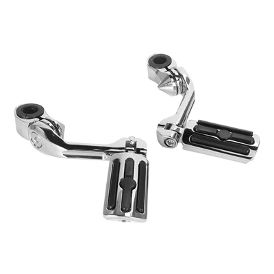 Harley Road King Street — Motorcycle pedals - 4-pedal-plating-extended-pedal-ring-plating