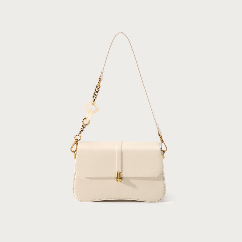 Bagage & Tassen Niche Design Tas High-end Sense Exquisite Melk Thee Kleur Okseltas Schoudertas Tas Tas voor Dames tassen_voghion.com