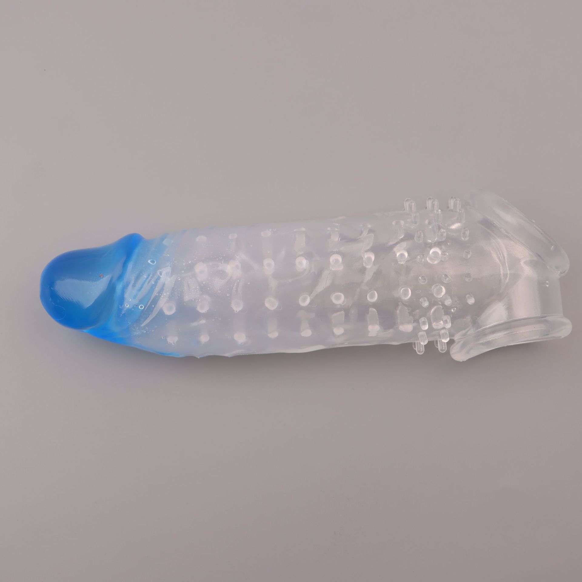 Triple Locking Wolf Tooth Spike Condom Sleeve, TPE Textured Delay Cover for Extended Play — detail image 12