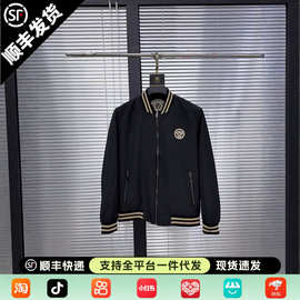 新款男士春季外套时尚帅气百搭休闲潮流青年黑色棒球服夹克上衣