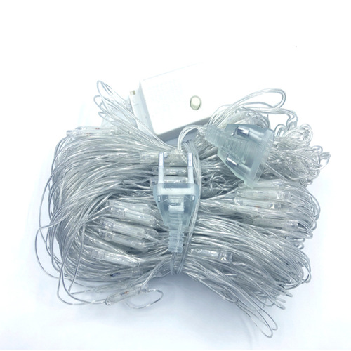 LED fishing net light starry ceiling decoration grid colored light flashing string light starry star light lawn tree light