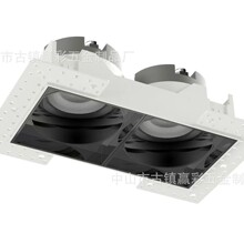 厂家热卖直销跨境防水方形压铸筒灯工程商照大厅小射灯外壳80孔淘
