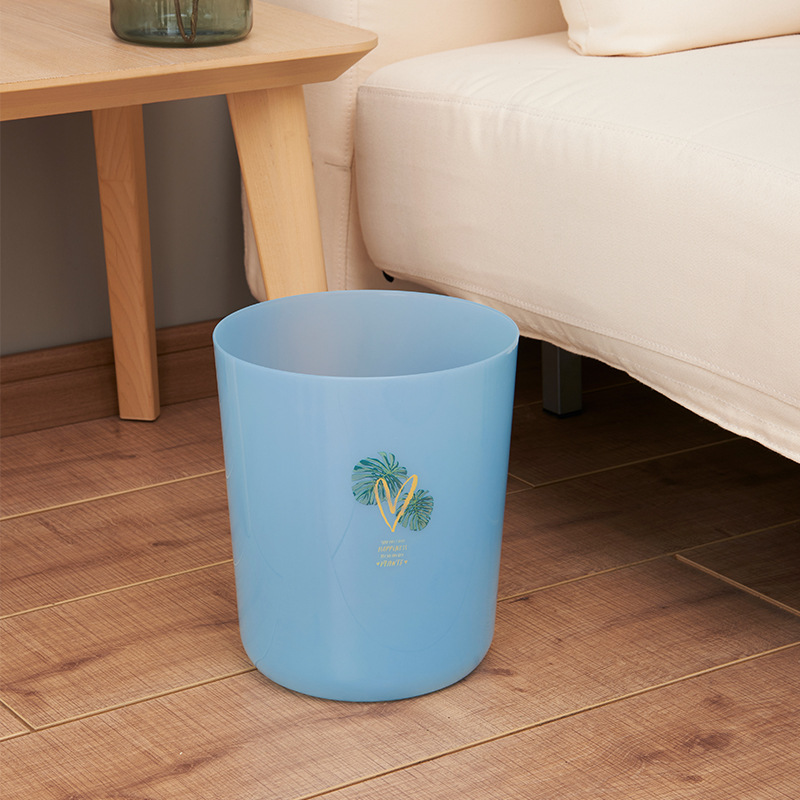 Huifeng Xinjia Japanese-style translucent large exquisite printed plastic sanitary bucket trash can fruit bucket
