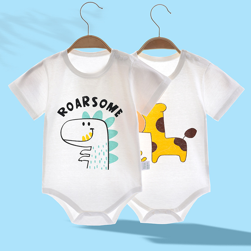 Newborn fart clothes pure cotton infant...