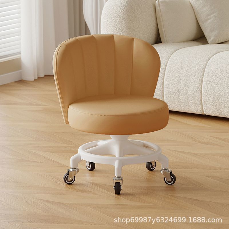 Rueda universal anti-rollback pequeña polea taburete baja silla respaldada para el hogar con un niño banco redondo rueda de correa rueda silenciosa