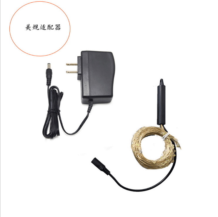 Amazon Venta caliente 200LED rama de árbol Luz de baja tensión Cola de Caballo cascada luz al aire libre patio decoración alambre de cobre árbol ratán Luz