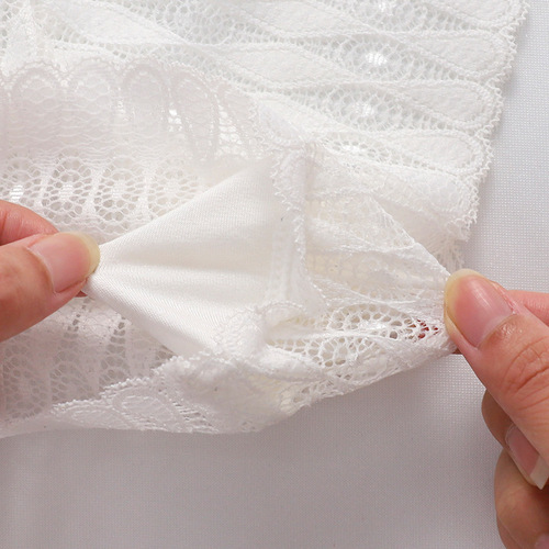 Women's lace underwear medium low waist cross strap large size briefs sexy lace transparent underwear women's foreign trade