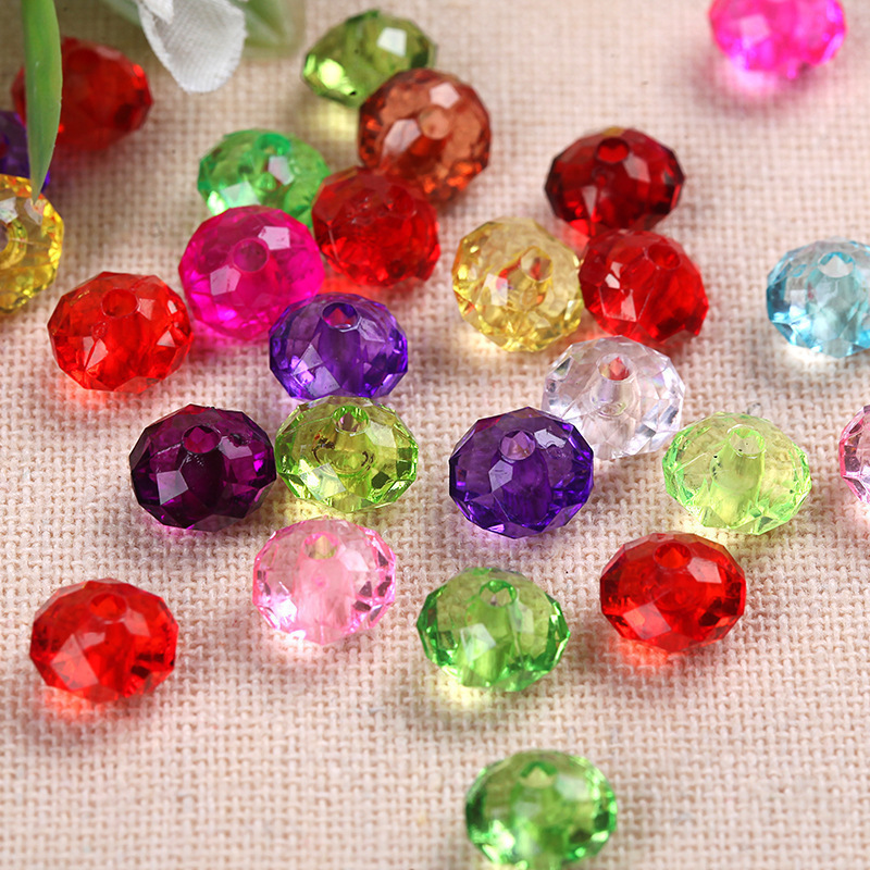 6-12Mmdiy Handmade Beaded Pendant Transparent Wheel Beads Flat Beads Imitation Crystal Bracelet Door Curtain Beads Wholesale 6-12Mmdiy Handmade Beaded Pendant Transparent Wheel Beads Flat Beads Imitation Crystal Bracelet Door Curtain Beads Wholesale