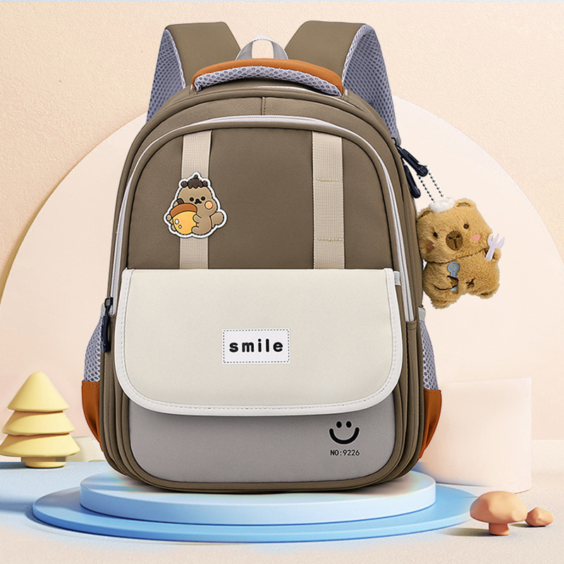 Escuela primaria mochila transpirable para niños de grado uno y dos mochilas de dibujos animados lindas mochilas para niñas
