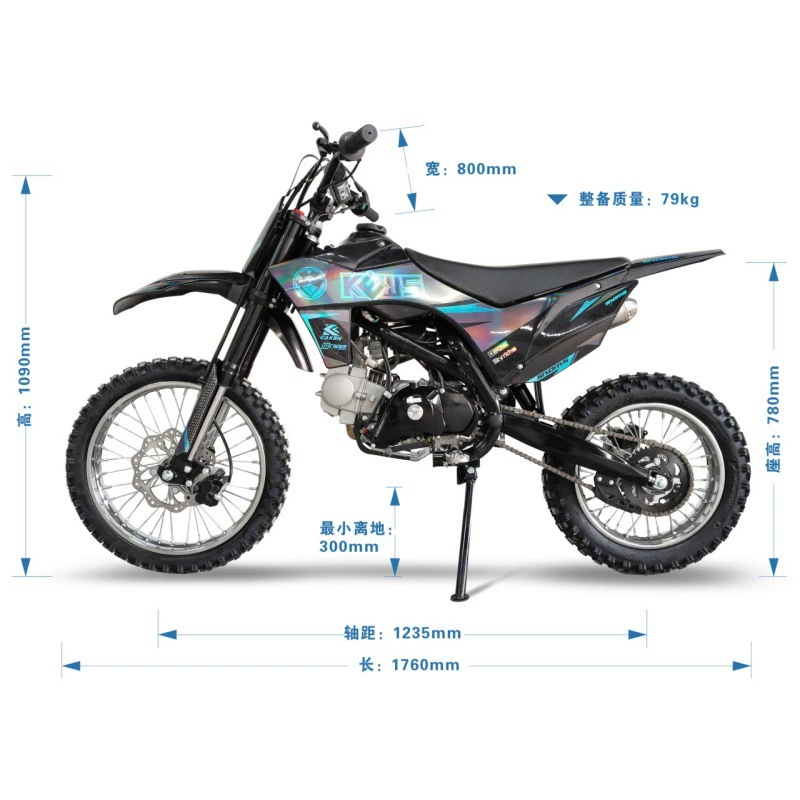 Новый мини-мотоцикл KEWS детский 125cc мини мотокросс байк KVIS бензиновый внедорожный байк