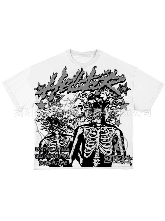 Retro fashionable summer trend T-shirt for men and women