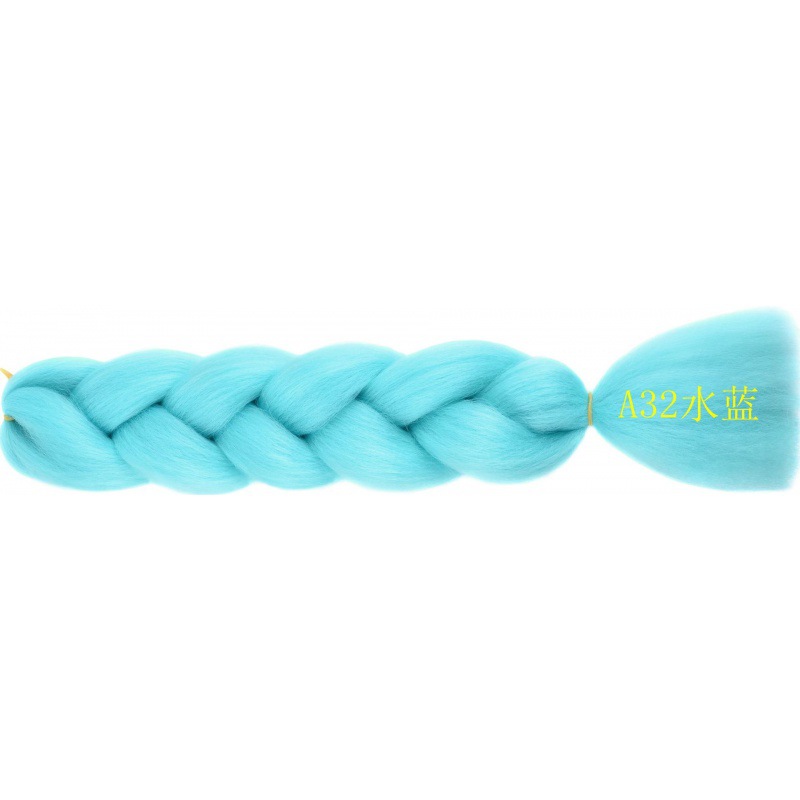 Extensiones de trenzas jumbo de 24 pulgadas, cabello sintético para trenzar