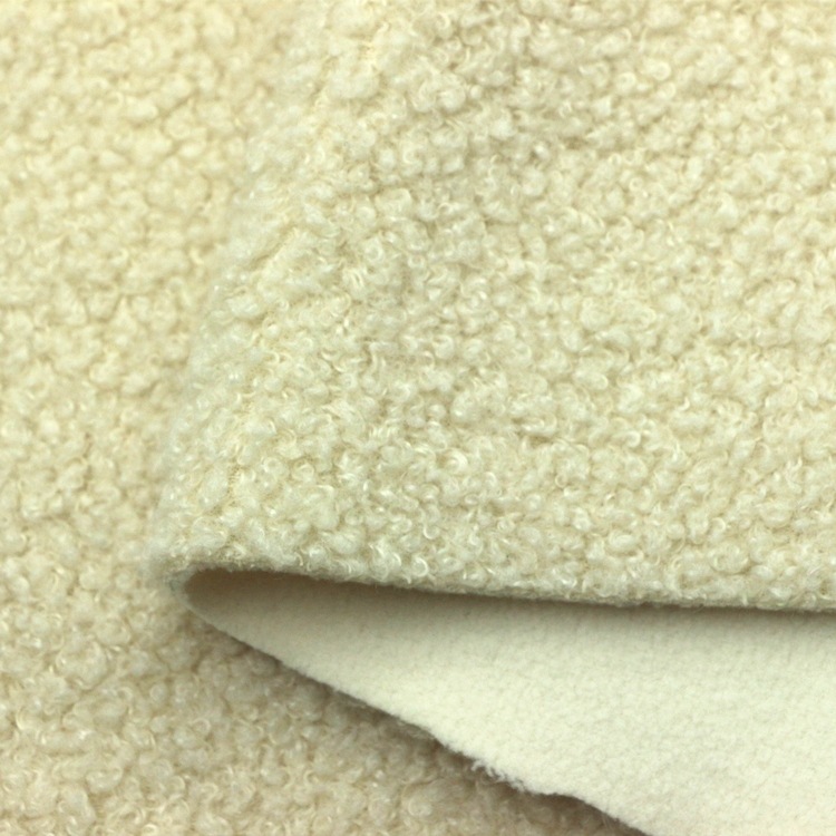 摇粒绒贴合羊圈绒羊毛粒泰迪绒复合摇粒绒复合纬编小泰迪绒布面料
