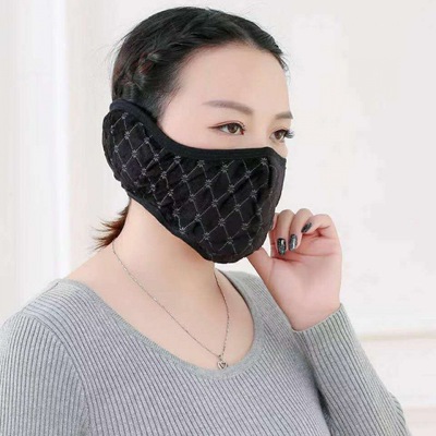 Ear Mask Two-in-one lining Space Outside Flannel Cold proof keep warm outdoors Riding face shield One piece wholesale