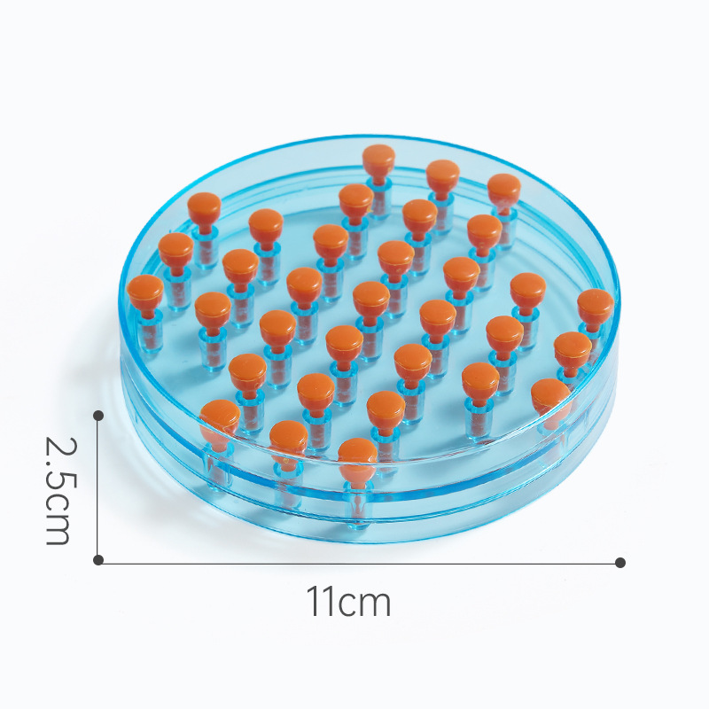 Rompecabezas Damas redondas Juego de clavos Ajedrez Kongming Juego de mesa Rompiendo nivel Juguetes de educación temprana Concentración Interactiva