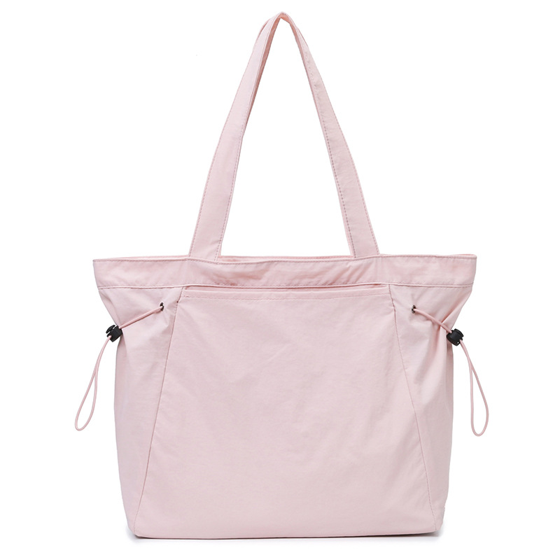 LULU Women's Nylon Shoulder Tote Bag Large Capacity Underarm Bag New Simple Shopping Bag Lightweight Casual Commuter Bag - Thumbnail 5