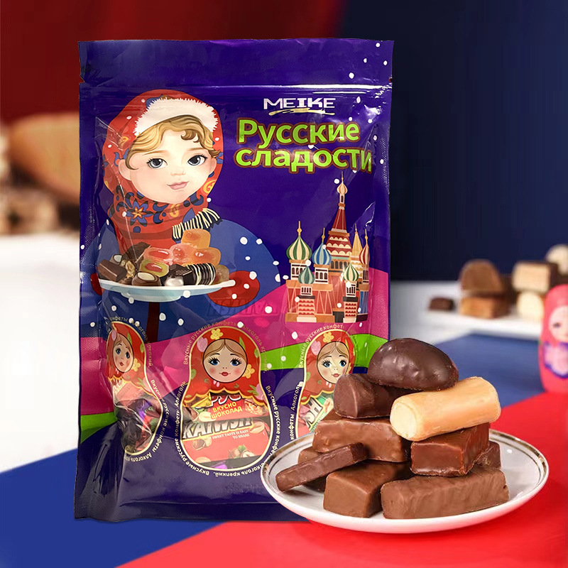 【代理】ロシア風チョコレートキャンディー多味混入喜糖年用品キャンディースナック|undefined