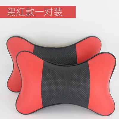 Headrest neck pillow car comfortable bone - red-pair
