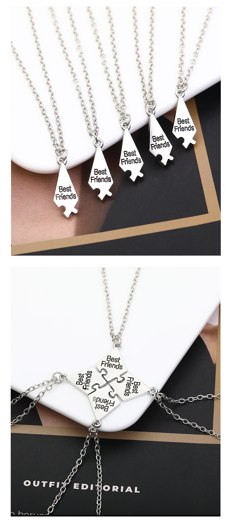 Novelty Letter Alloy Plating Unisex Necklace display picture 7