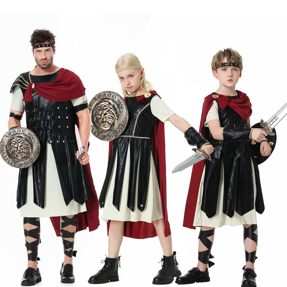 Cosplay斯巴达勇士服装披风盾牌刀 古罗马武士演出服