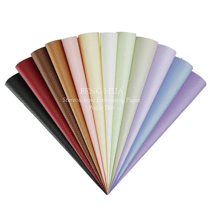 Papel de Regalo con Relieve Tridimensional, Estilo Nuevo, Papel para Envolver Ramos de Flores, Venta Caliente, en Existencia, al por Mayor