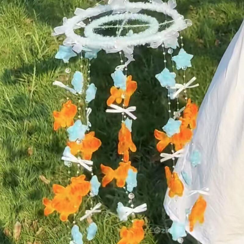 夏の雰囲気の夢のような金魚風鈴手作り DIY 材料パッケージホームペンダントバルコニー寝室夢のような金魚|undefined