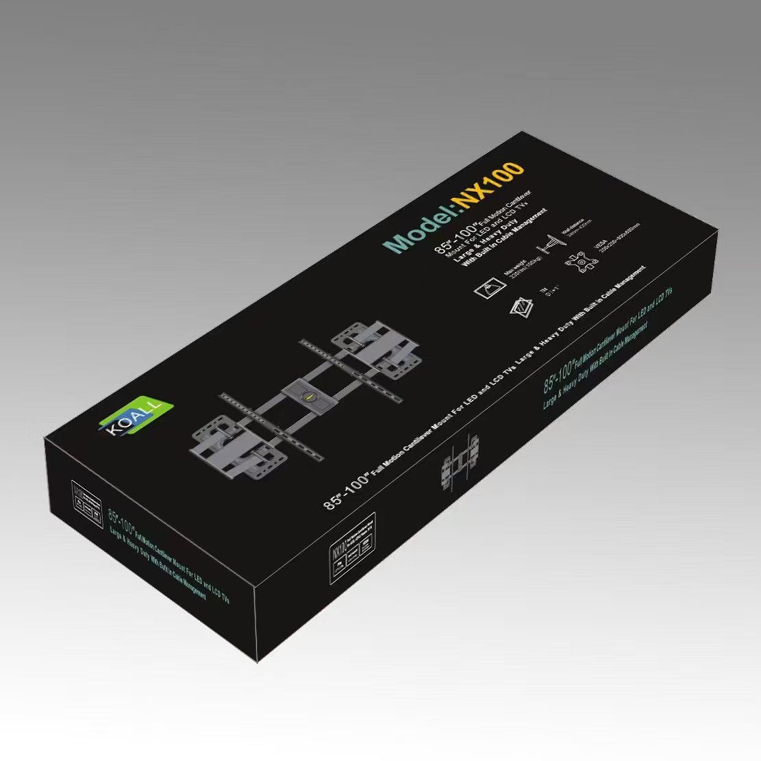 중형 NX 시리즈 85-100inch 콘센트 가림 없음