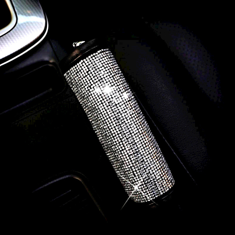 Car Armrest Box Pad Protective Cover with Rhinestones for Vehicle Interior Use, Full Rhinestone, Rhinestone with Sparkling Diamonds Armrest Cover